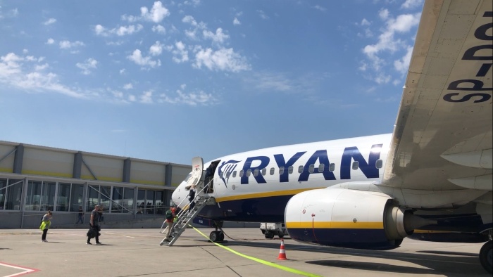 布達佩斯機場前往科孚島的廉航Ryanair