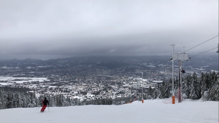 利貝雷茨雪場山上的滑雪道