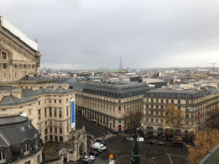 巴黎市區靠近歌劇院站上的一間百貨公司樓上屋頂可以參觀拍照