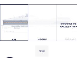MSC官網預定郵輪時選擇不同房型的位置與樓層