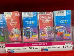 泰國7-11販售給遊客的預付卡