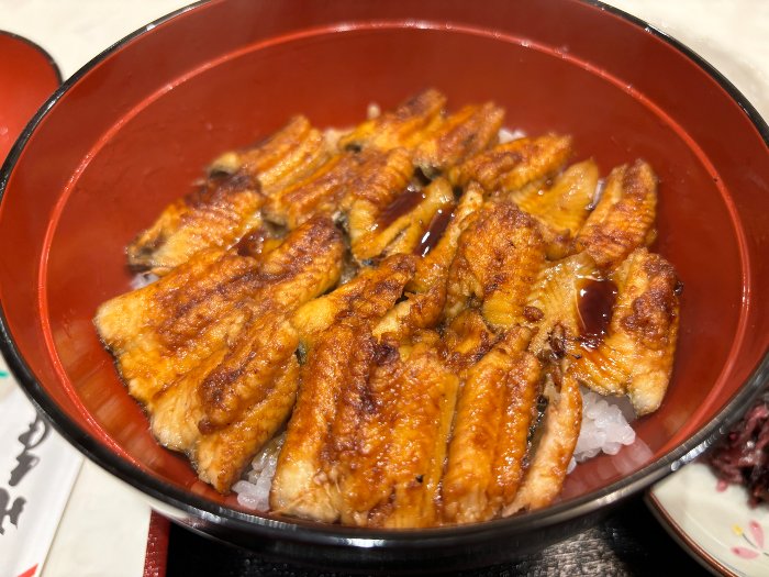 日本廣島灣內嚴島上的鰻魚飯